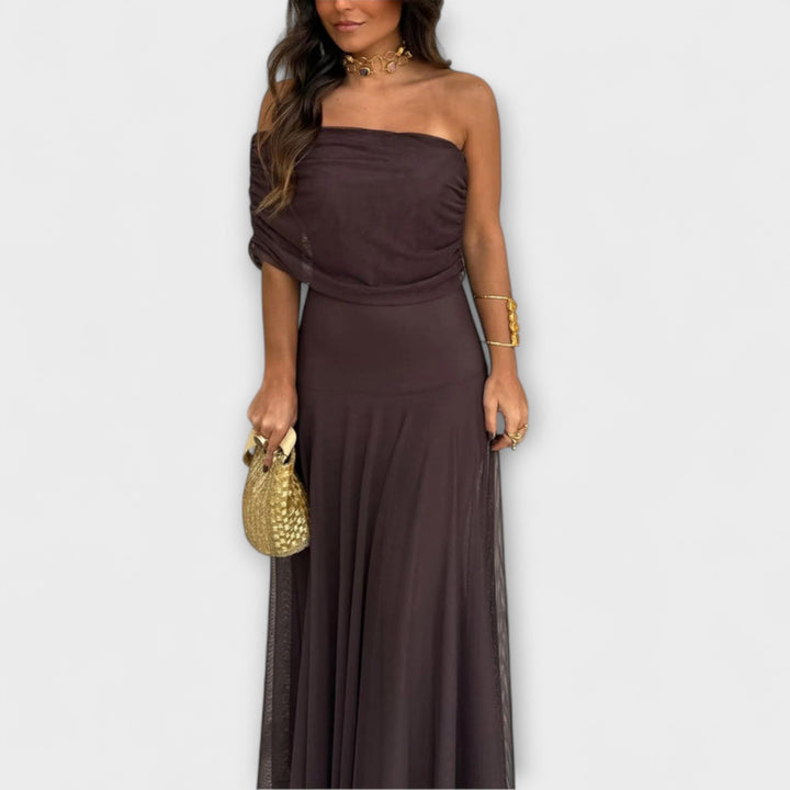 Louka - Robe maxi Toledo à une épaule