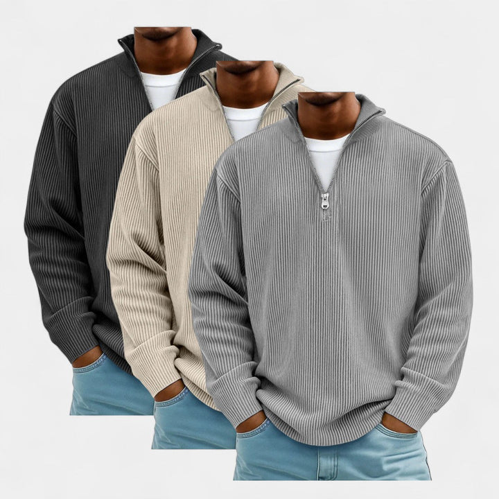 Martin – Trio de pulls stylés avec zip