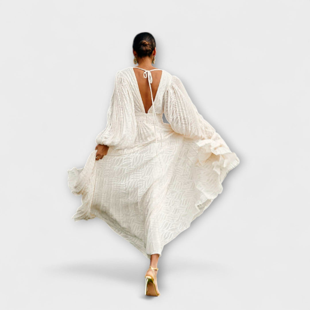 Elsa - Robe Maxi Crème d'Allegory