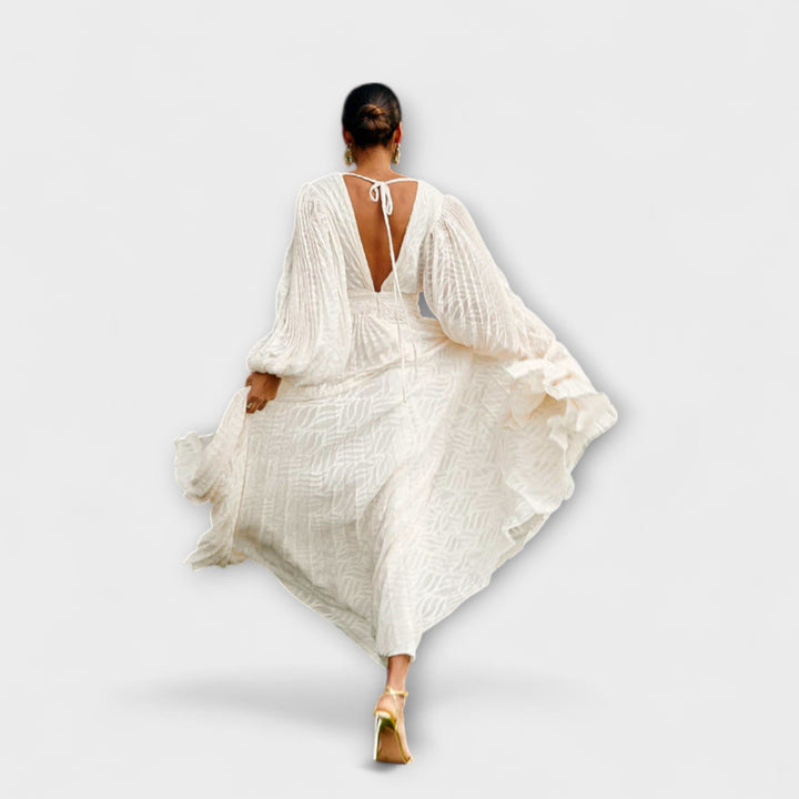 Elsa - Robe Maxi Crème d'Allegory