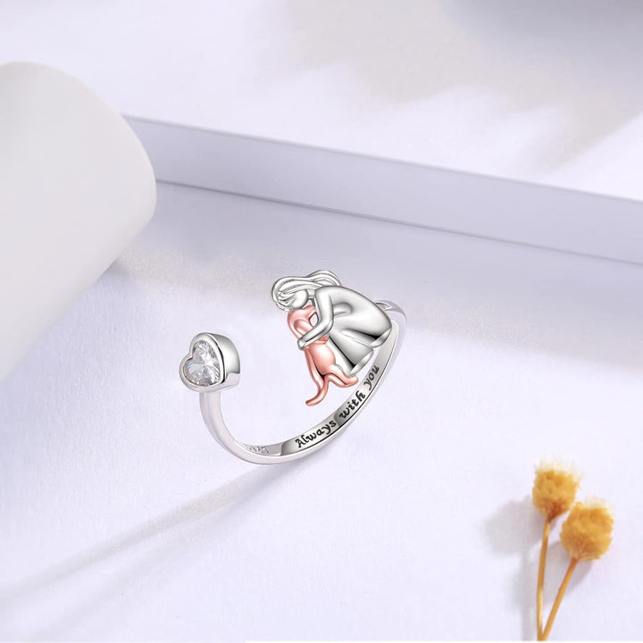 Veronika - Bague ajustable “Toujours dans mon cœur”