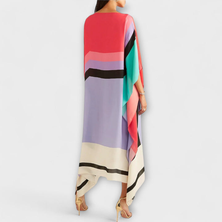 Elenora - Kaftan géométrique à coupe ample