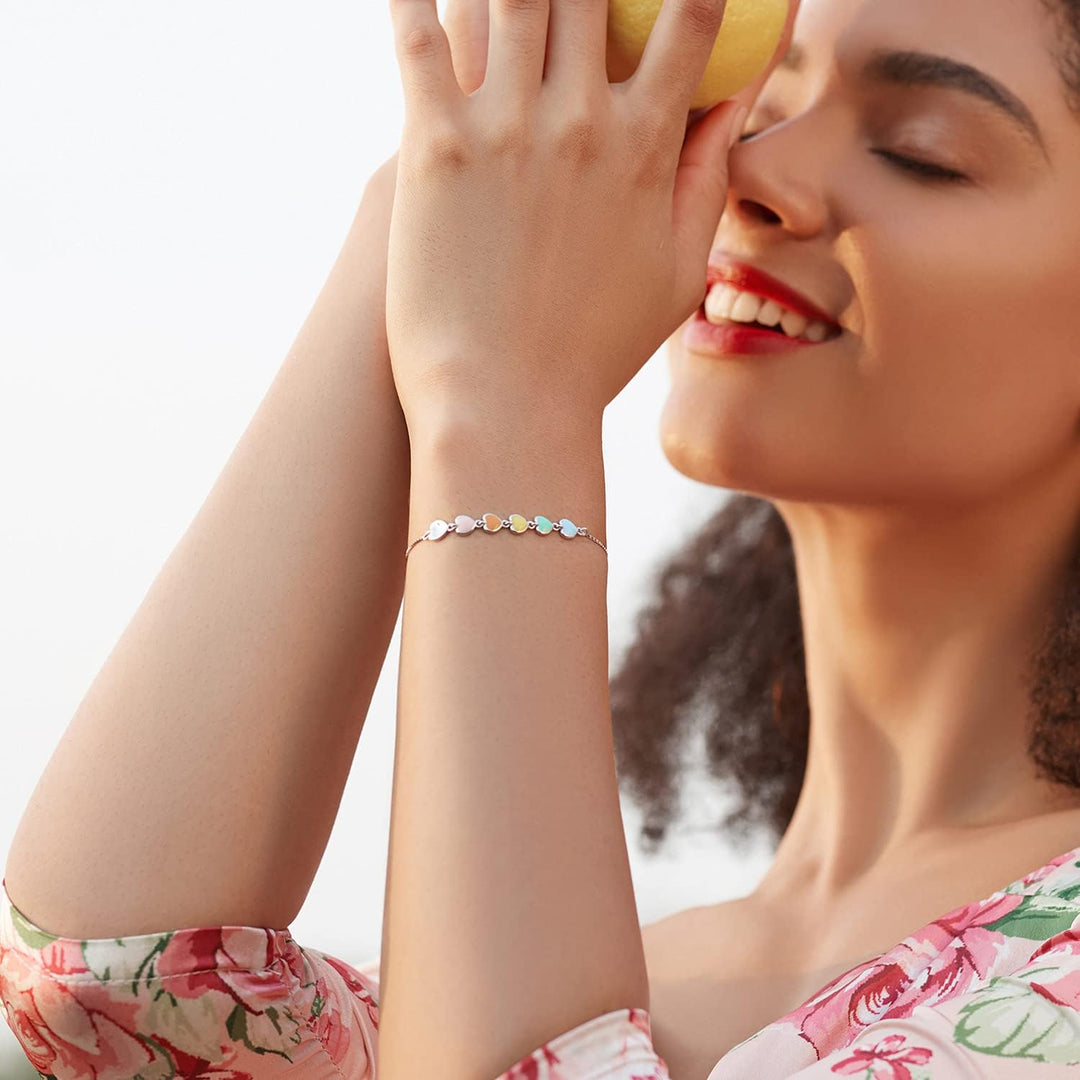 Bracelet avec empreinte de patte en argent – Taille ajustable