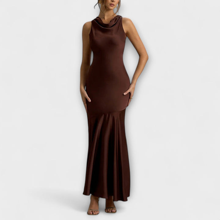 Lennon - Robe maxi élégante en soie