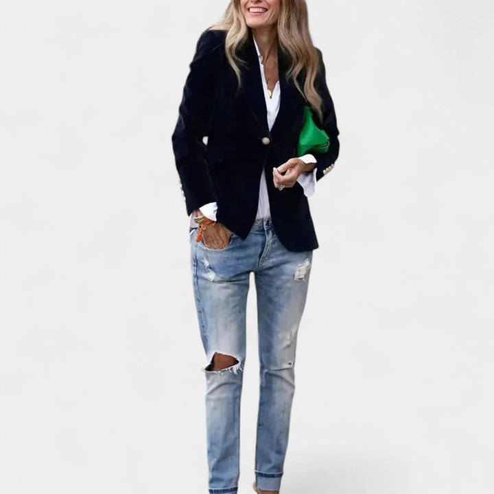 Andrea – Veste en velours