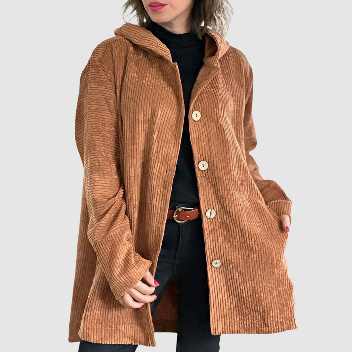 Stella - Veste en velours confortable avec capuche