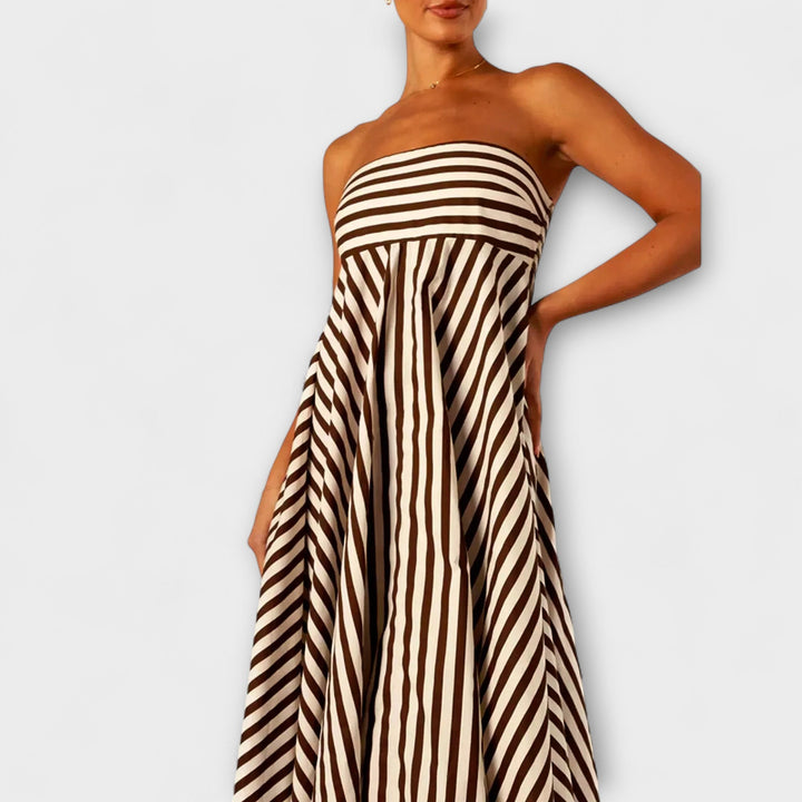 Maxi robe Nocturnal Charm avec volants