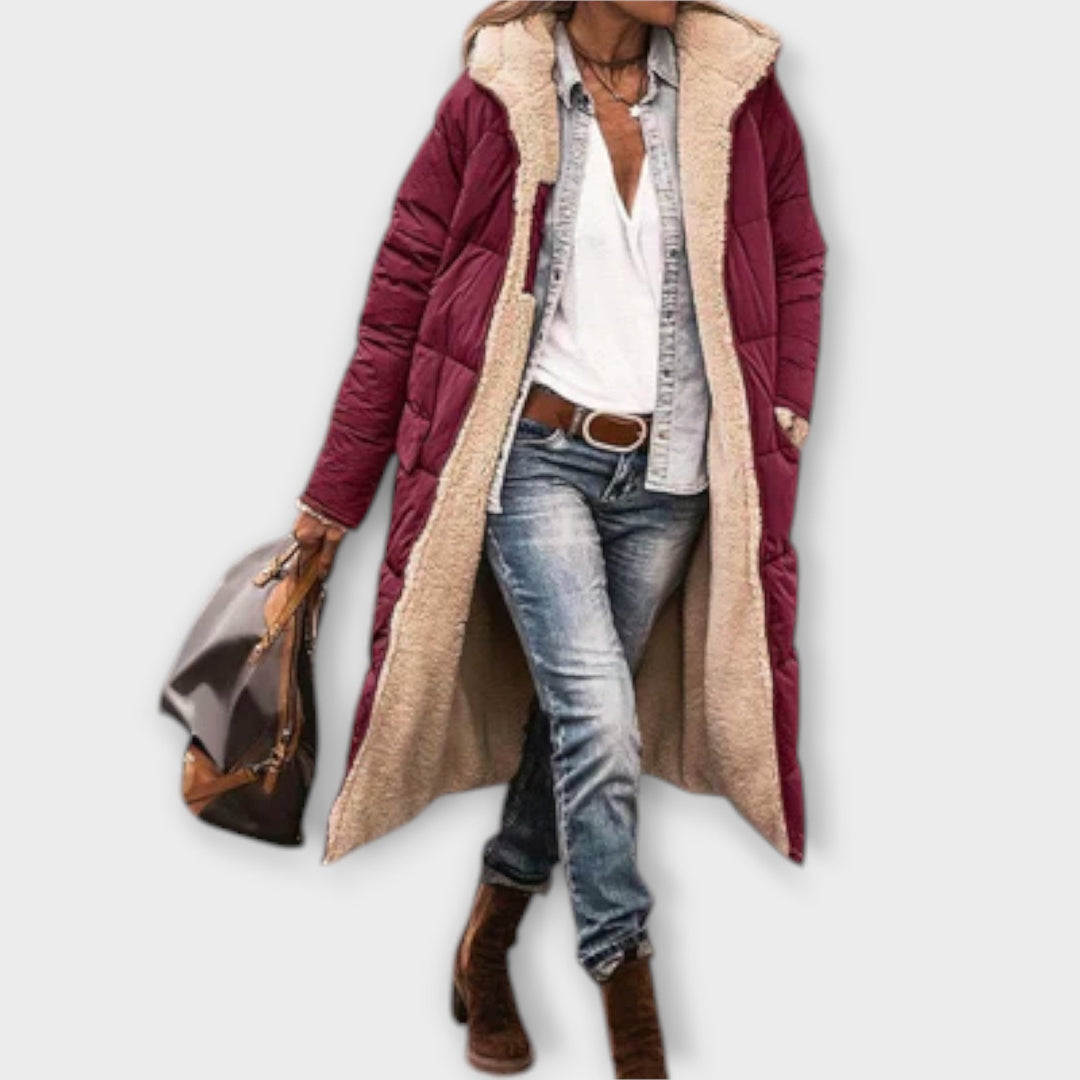 Kora - Manteau chaud avec doublure en fourrure