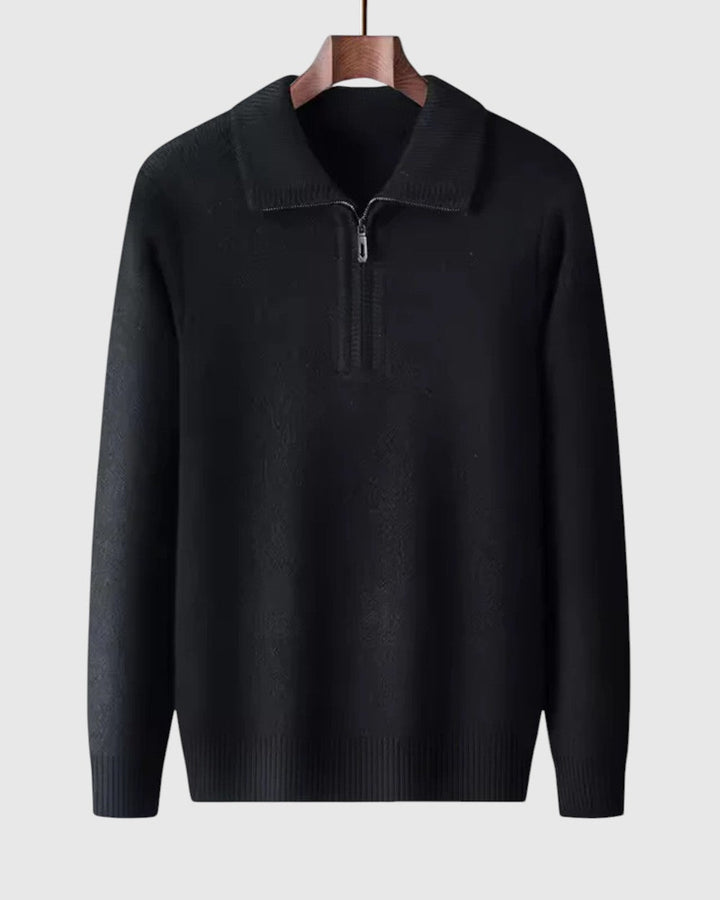 Libuše - Pull en cachemire avec zip quart Gstaad