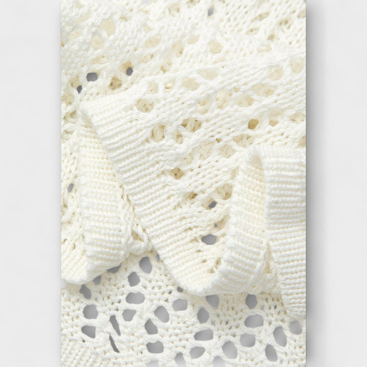 Anne - Robe de plage blanche Luna