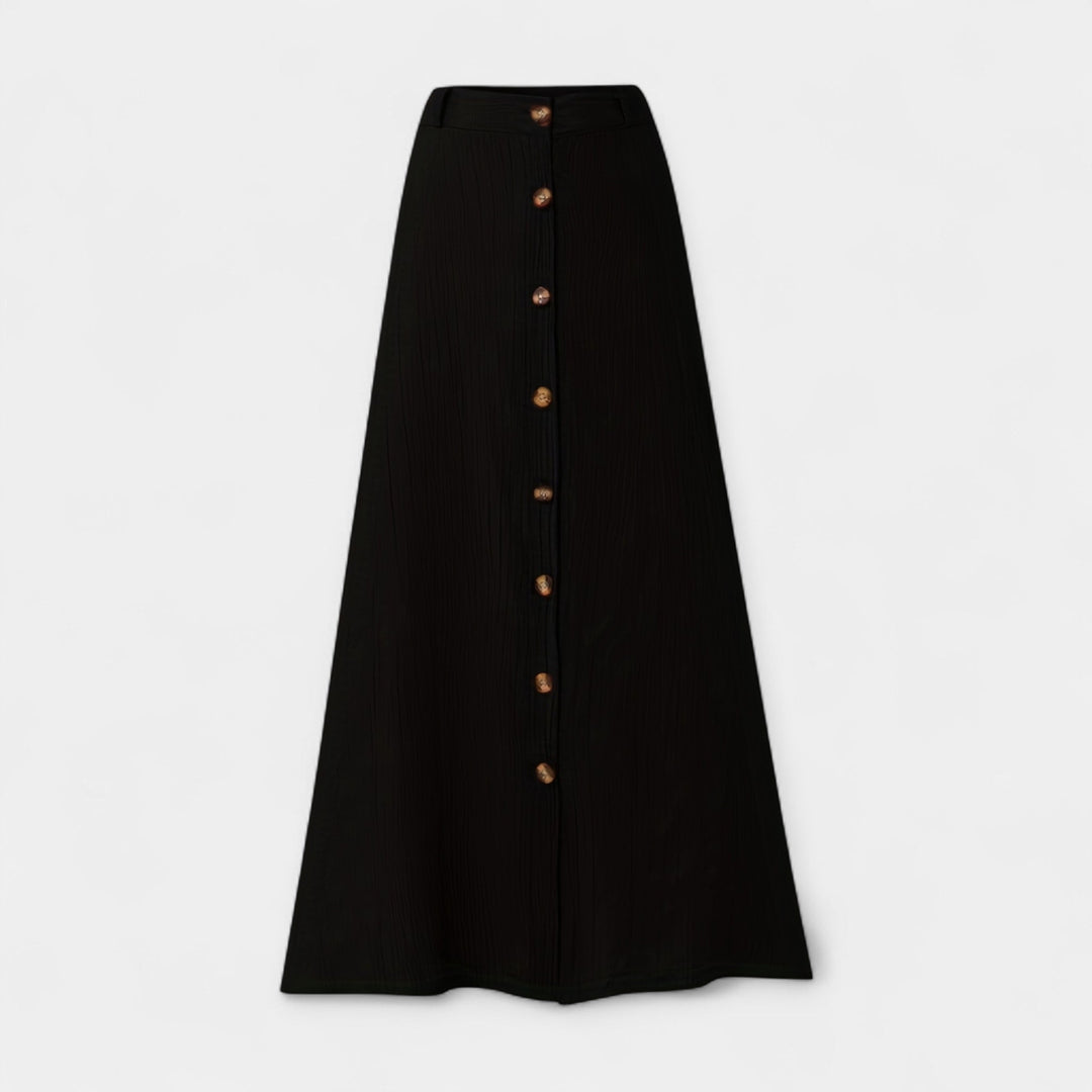 Klára - Jupe midi semi-transparente avec fente