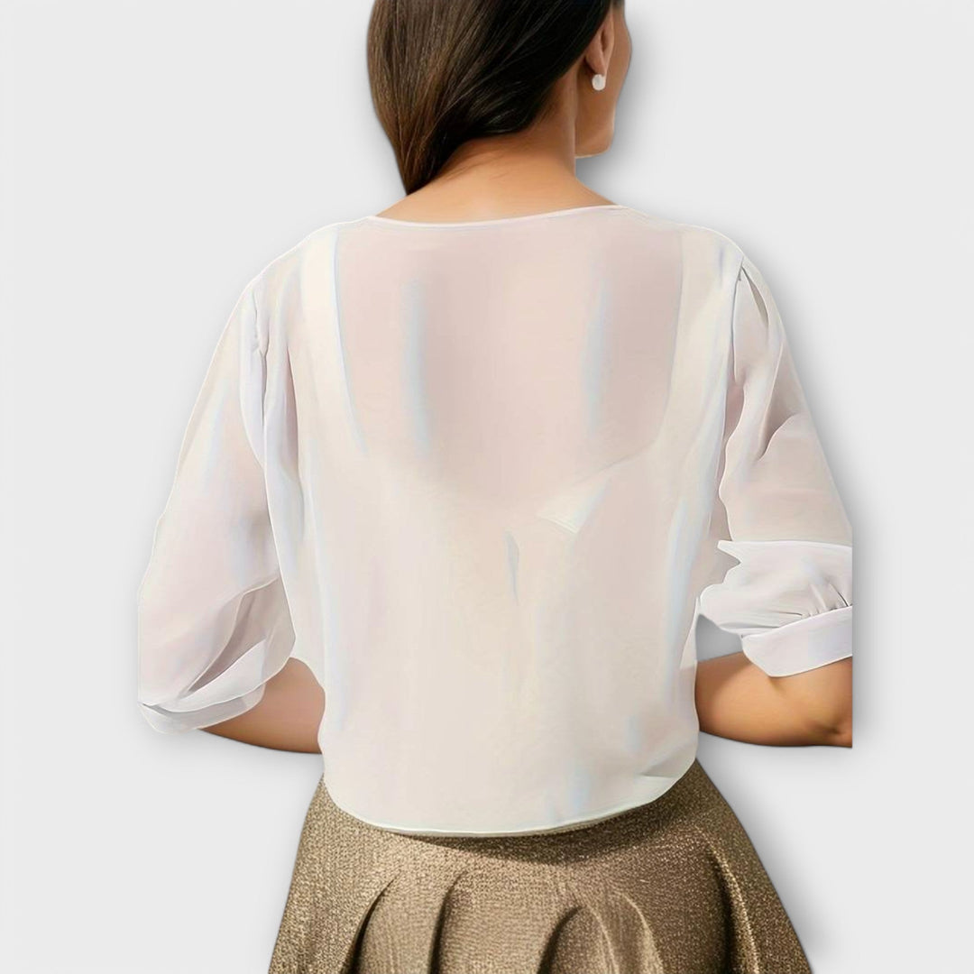 Olivia - Blouse à devant ouvert