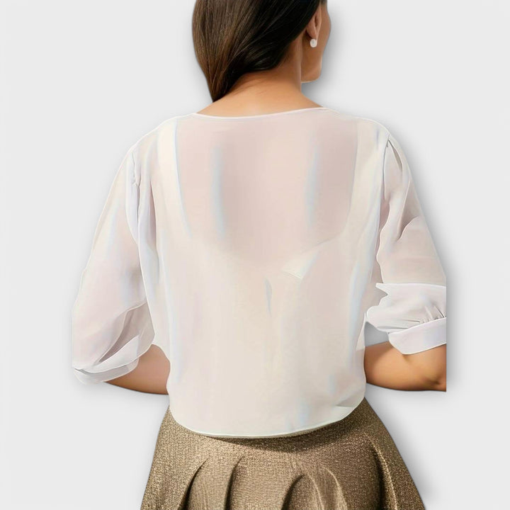 Olivia - Blouse à devant ouvert