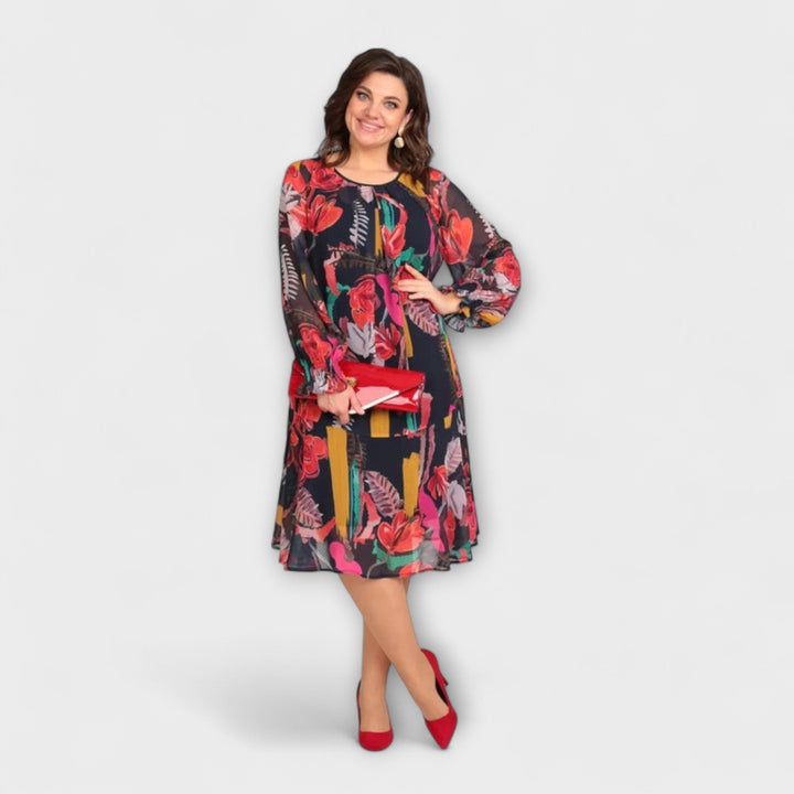 Caroline - Robe élégante pour les rondes pour un maximum de confort