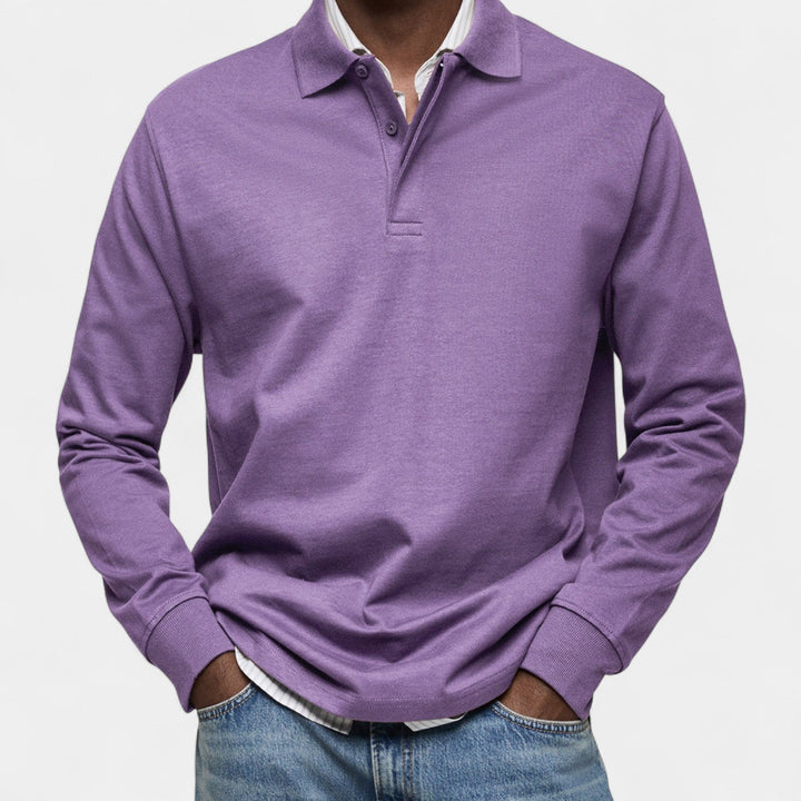Tomáš – Polo élégant pour homme à manches longues