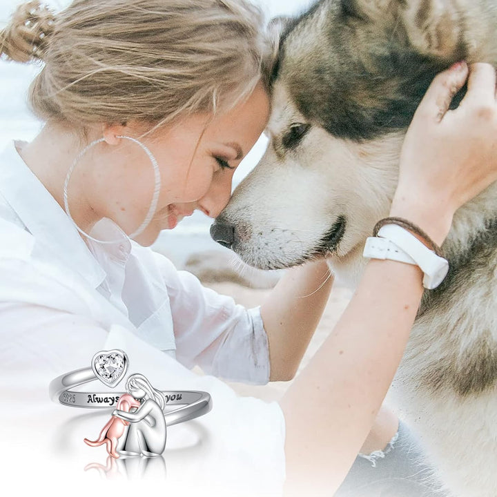 Veronika - Bague ajustable “Toujours dans mon cœur”