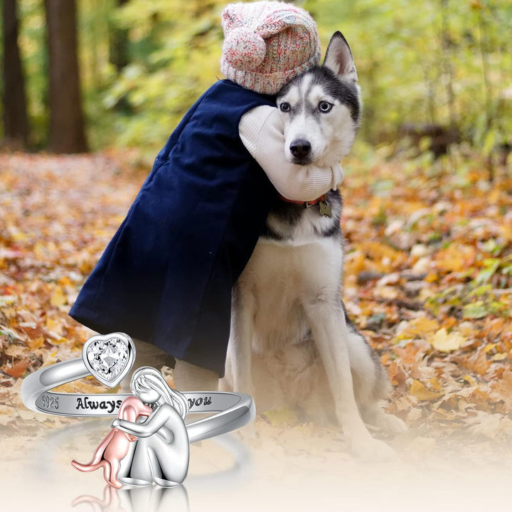 Veronika - Bague ajustable “Toujours dans mon cœur”