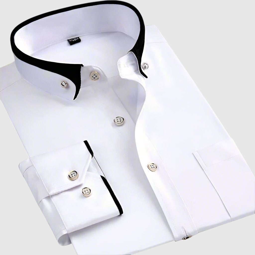 Jan – Chemise pour homme avec des détails contrastés élégants