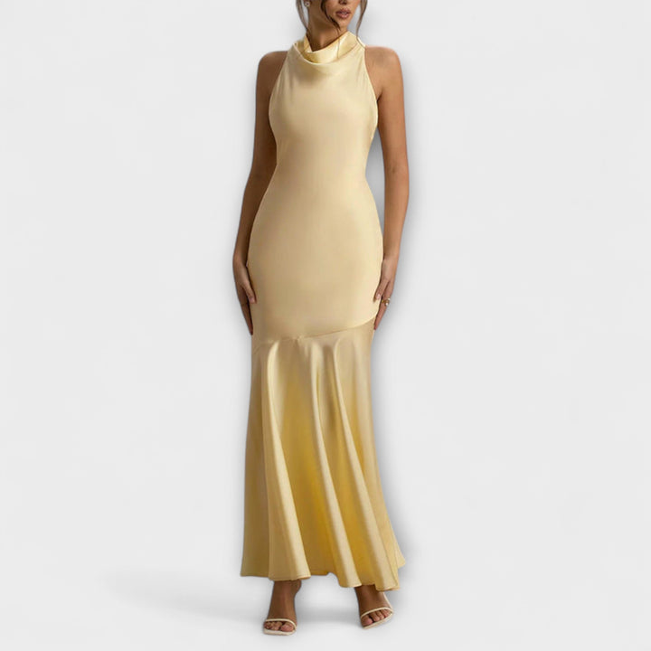 Lennon - Robe maxi élégante en soie