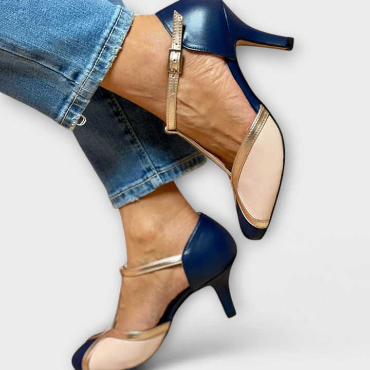 Magdaléna Sophistiquée Chaussures T-Strap Vintage Classique