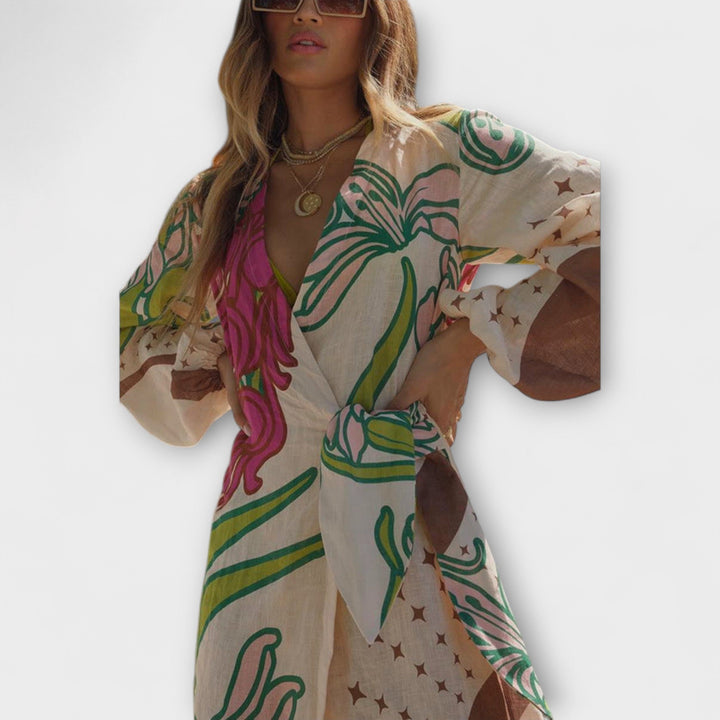 Tracey - Robe maxi avec lien