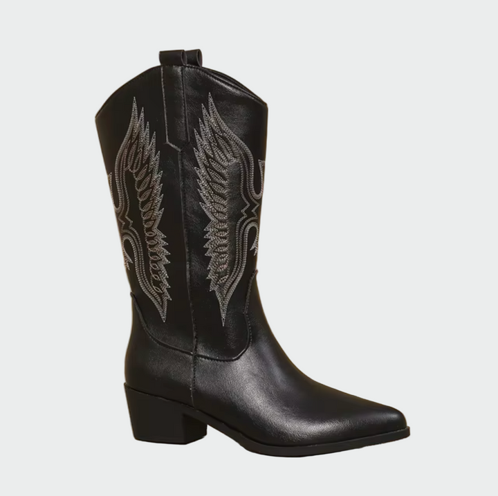 Bottes de cowboy en cuir occidental