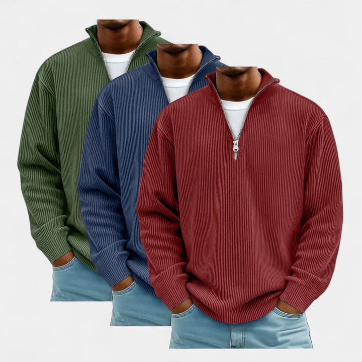 Martin – Trio de pulls stylés avec zip