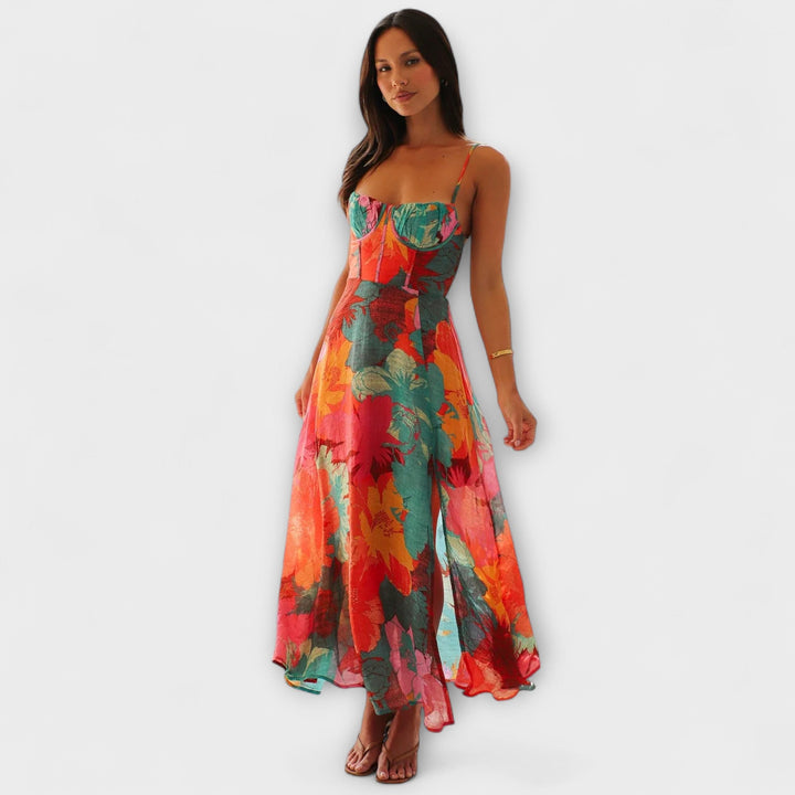 Audrey - Robe à imprimé floral pour femmes - Élégante et attrayante