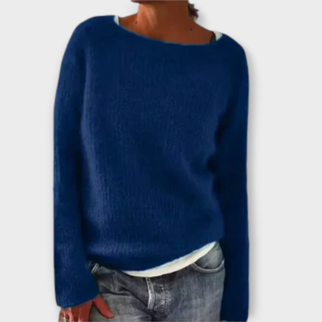 Regine – pull en maille uni