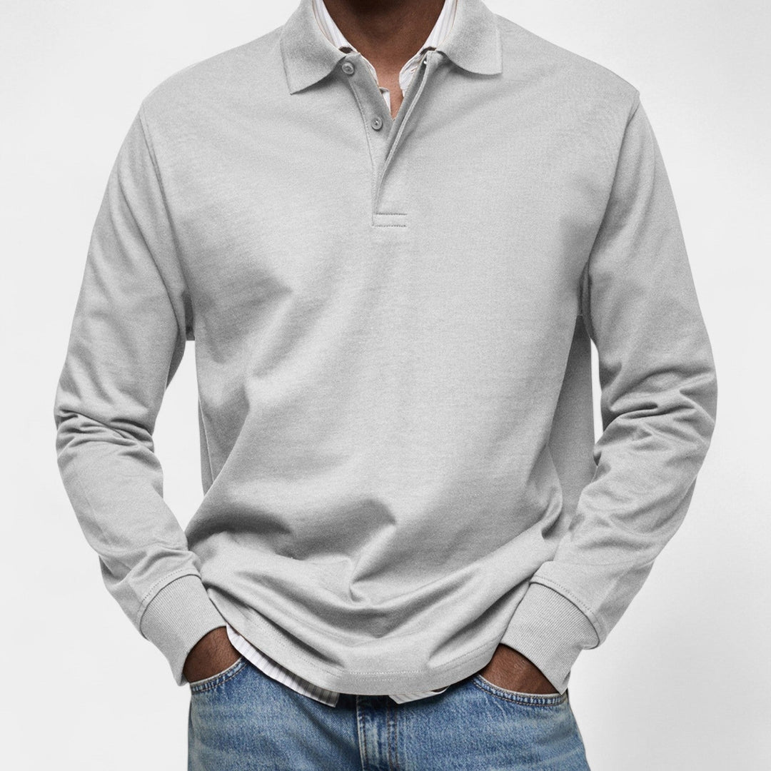 Tomáš – Polo élégant pour homme à manches longues