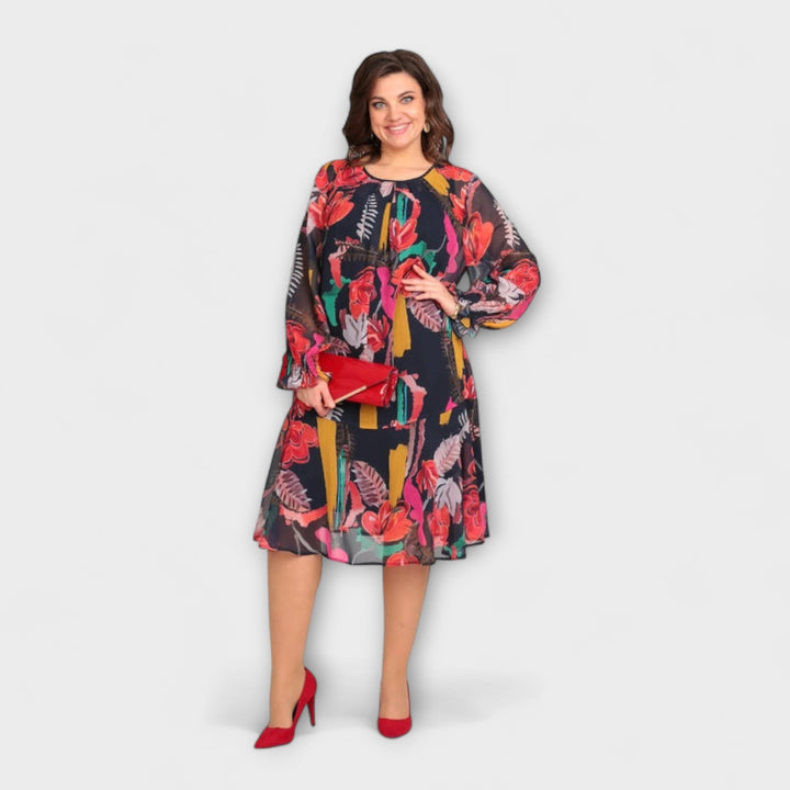 Caroline - Robe élégante pour les rondes pour un maximum de confort
