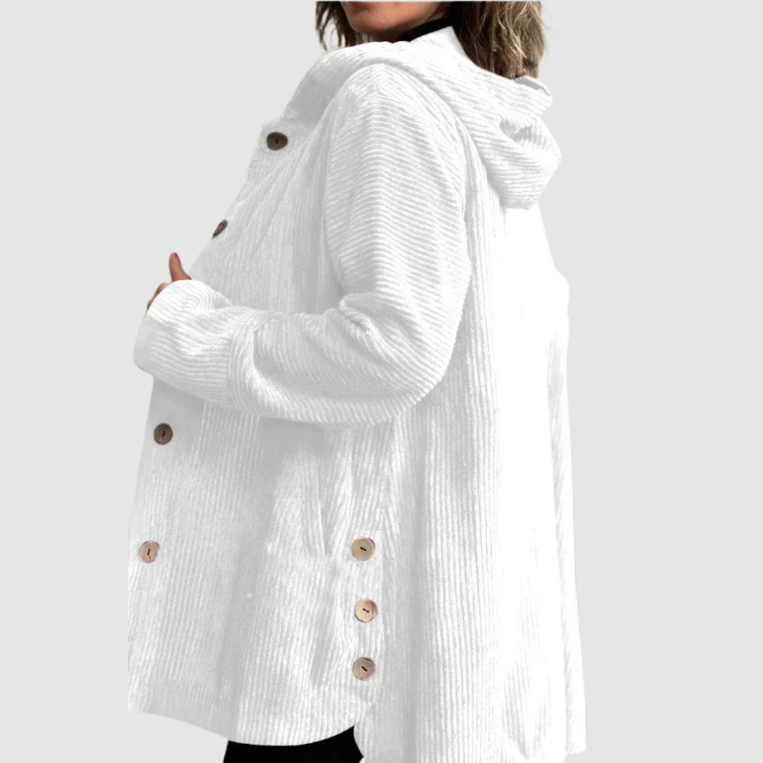 Stella - Veste en velours confortable avec capuche