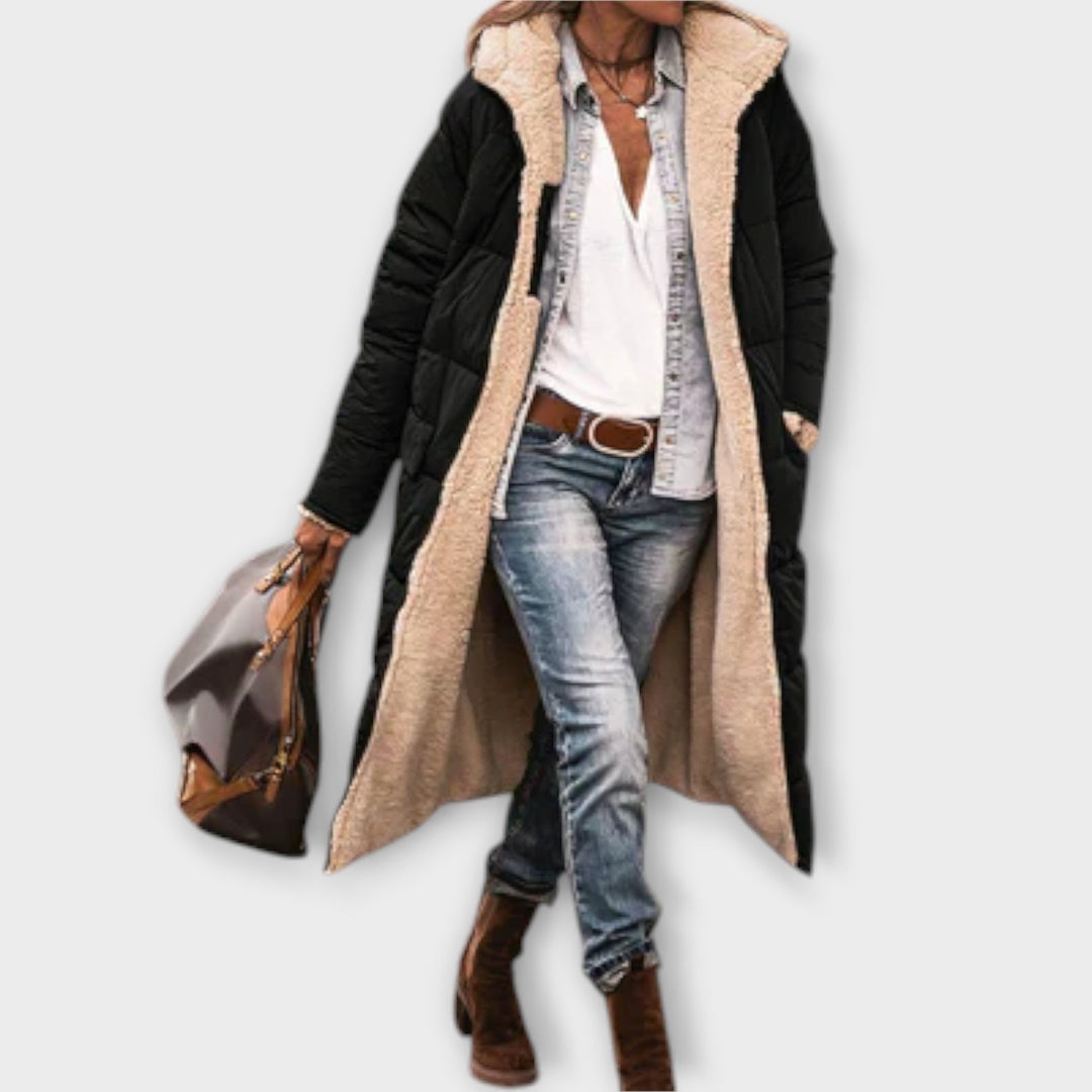 Kora - Manteau chaud avec doublure en fourrure