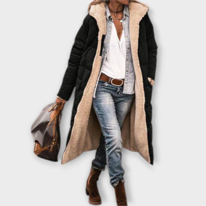 Kora - Manteau chaud avec doublure en fourrure