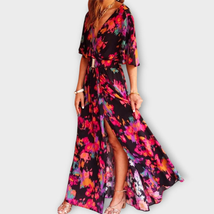Sabine - Robe maxi stylée à design décontracté