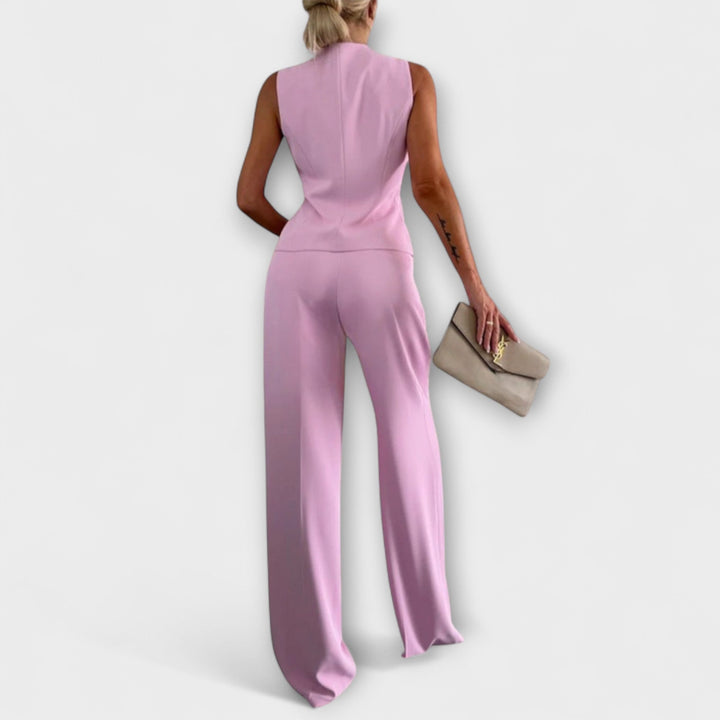 Wilhelmina - Top élégant sans manches et pantalon