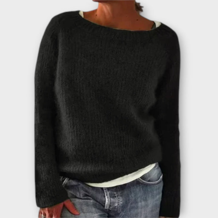 Regine – pull en maille uni