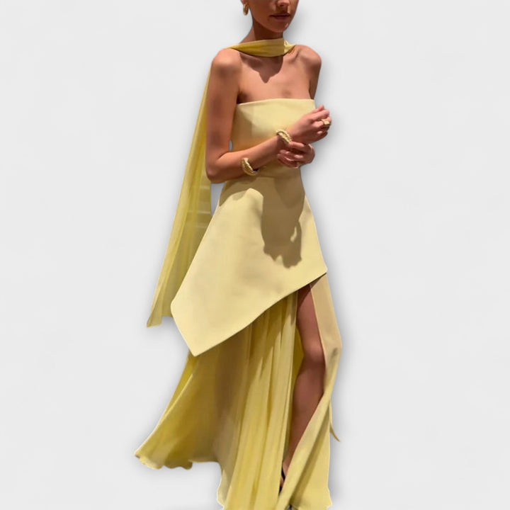 Goldie - Robe Maxi en Chiffon