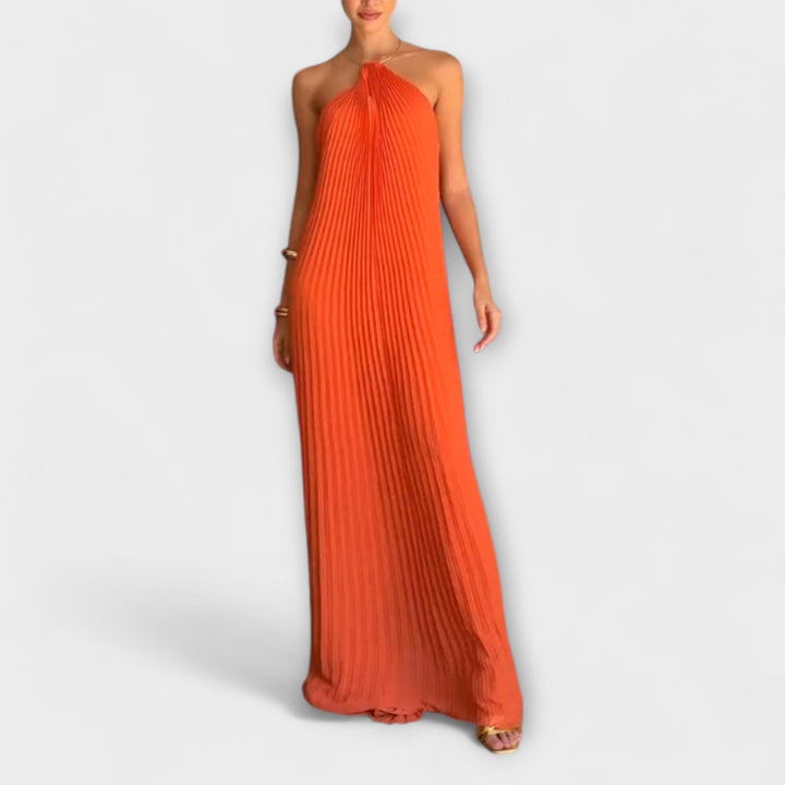 Poppy - Robe stylée avec décolleté plissé