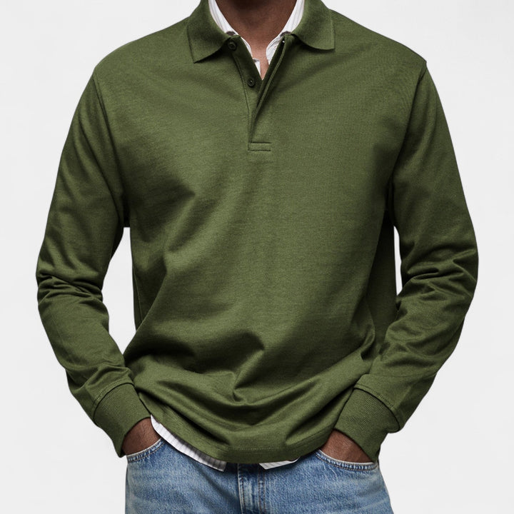 Tomáš – Polo élégant pour homme à manches longues