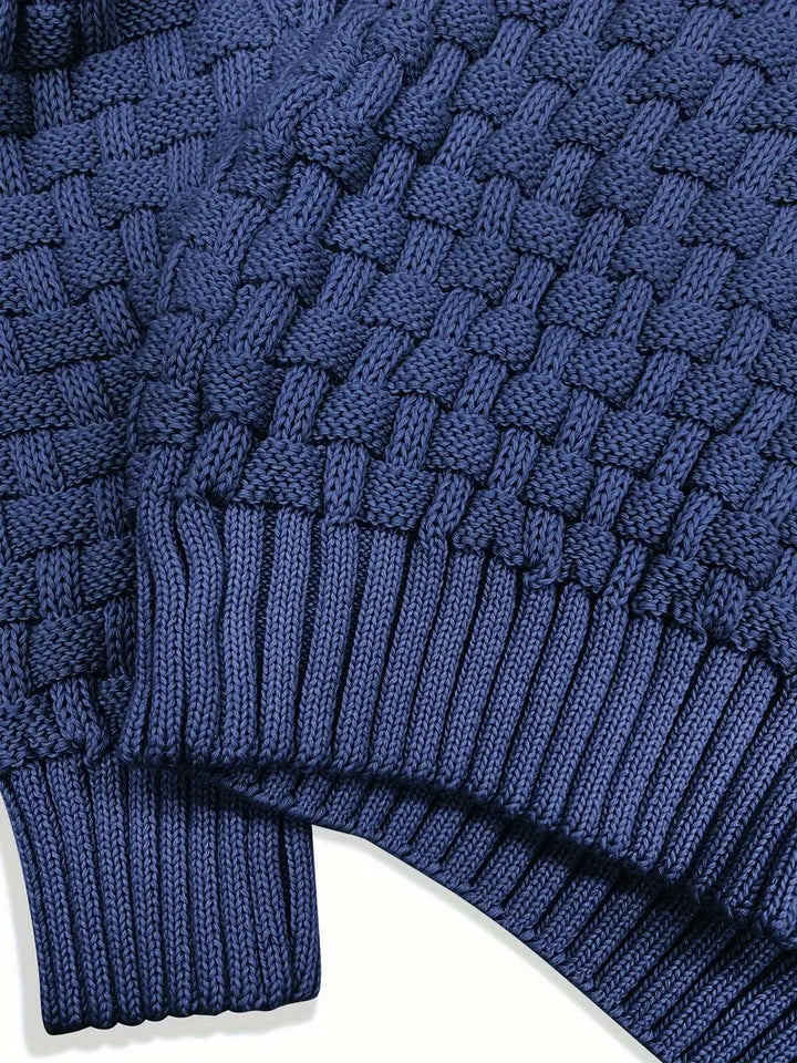 Elías – Pull stylé avec col roulé et boutons