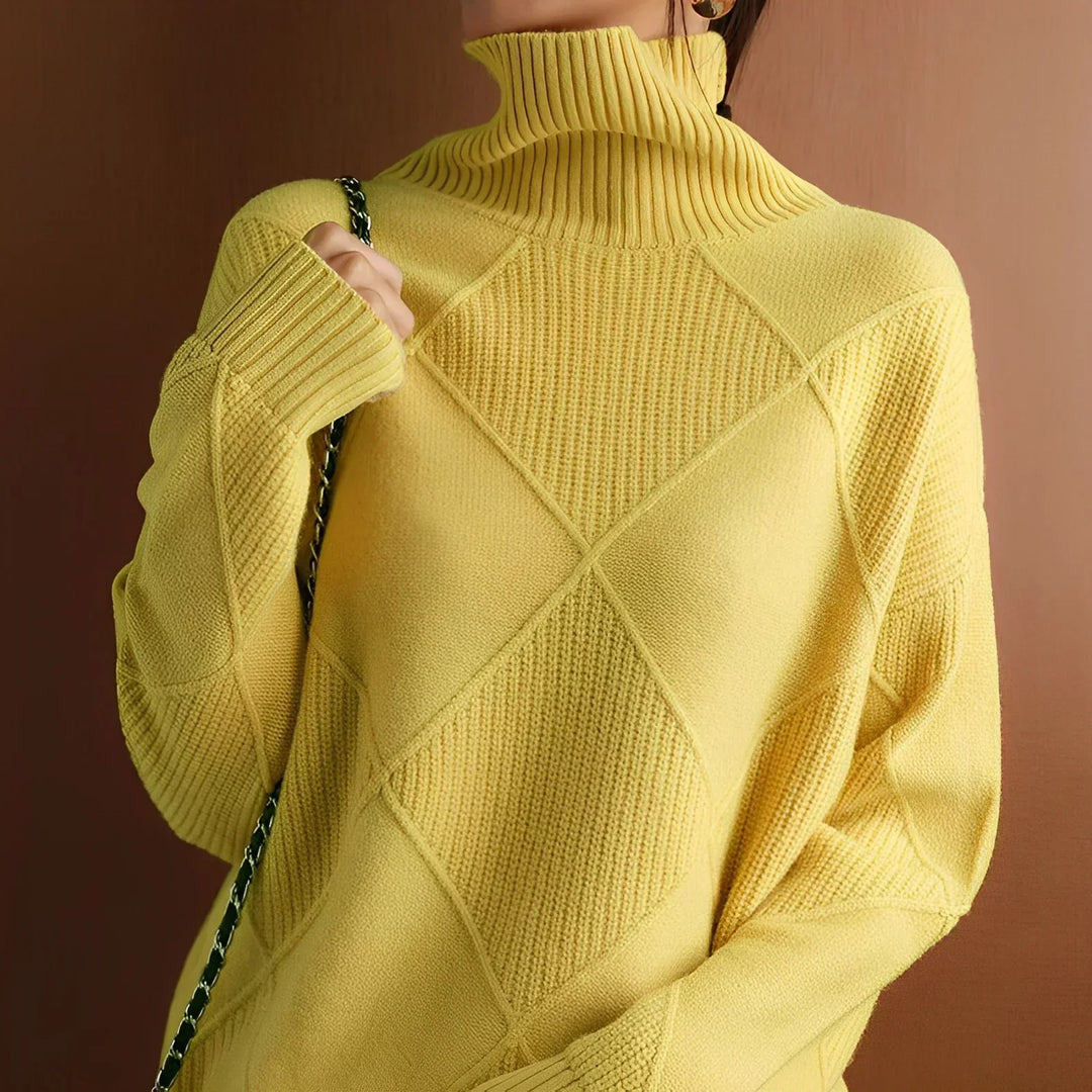 Marcelle | Pull col roulé épais