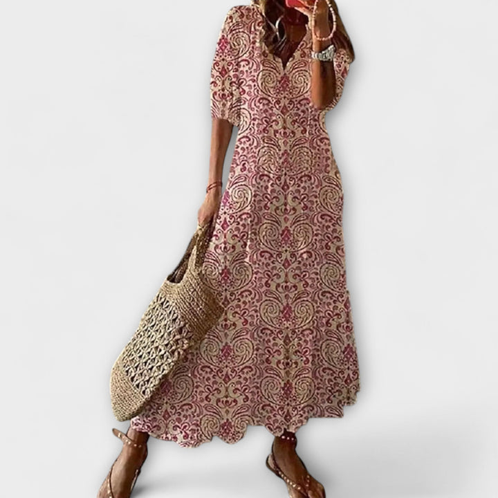 Anna – Robe d'été bohème pour femmes avec une silhouette fluide