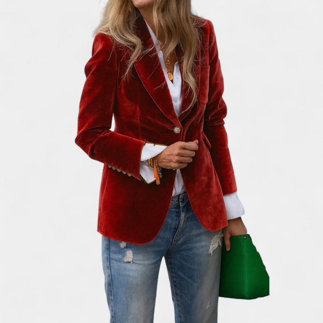Andrea – Veste en velours