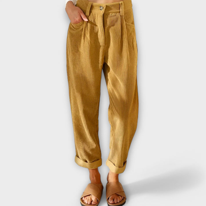 Jana - Pantalons en velours côtelé modernes