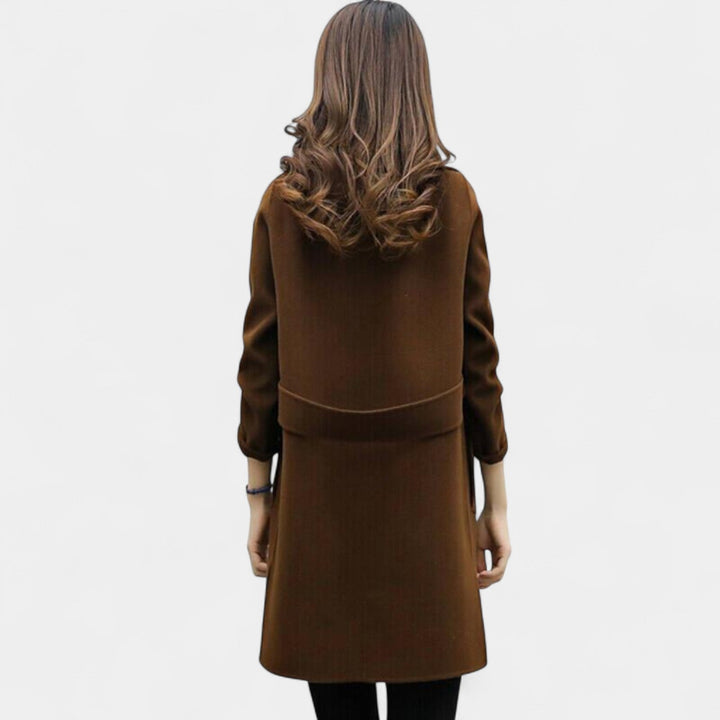 Veronika – Manteau élégant pour femme à double boutonnage