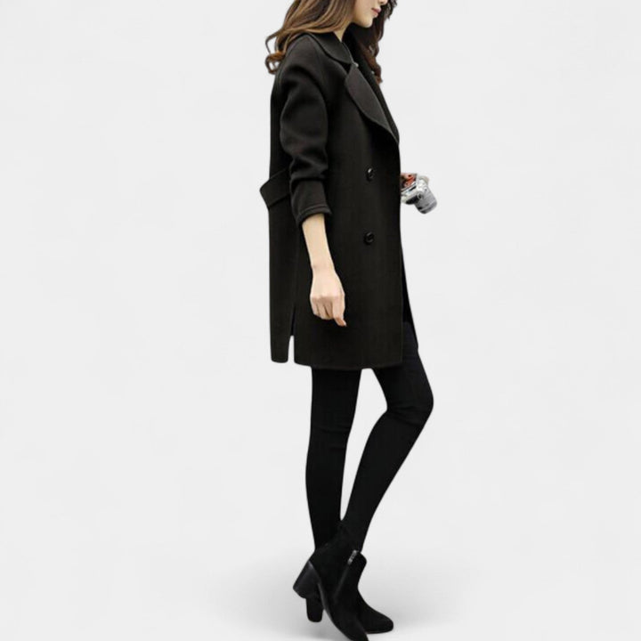 Veronika – Manteau élégant pour femmes avec double boutonnage