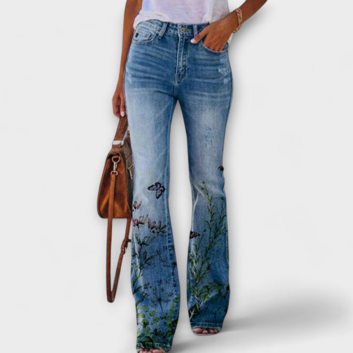 Pantalons à fleurs