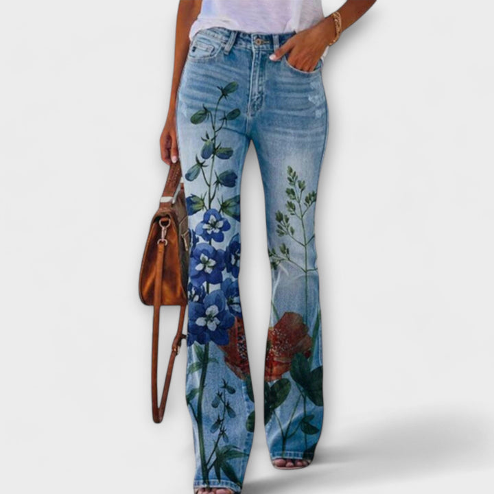 Pantalons à fleurs
