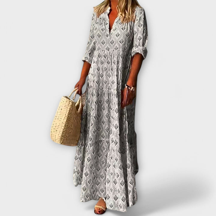 Sera - Robe maxi printanière élégante et confortable